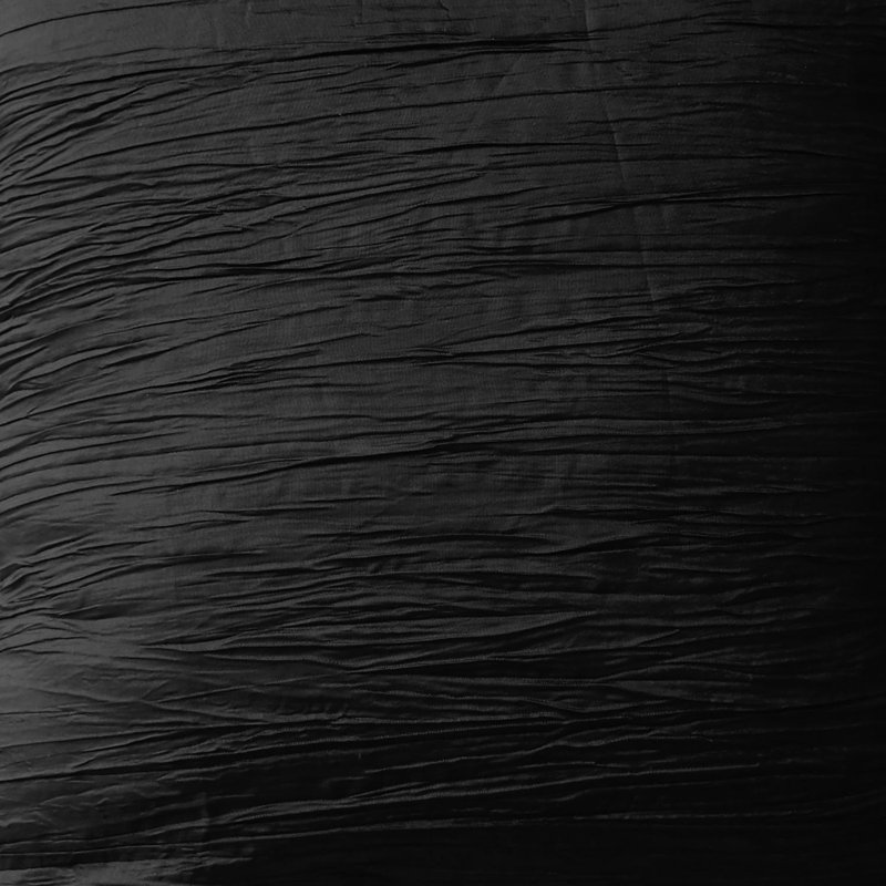 Cantonnière Crinkle, Noir, L 5 po x L 58 po