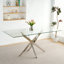 Table en verre de style moderne