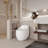 1-Piece 1.28 GPF Single Flush Egg Shape Toilet