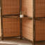 Paravent 5 panneaux en bois massif noir-1056389885
