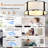 19" 7 - Blade Drum Ceiling Fan With Light Modern Bedroom Ceiling Fans 6 Speed Caged Ceiling Fan-736499792