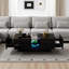 Pedestal Coffee Table with Storage-2135549972