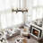 8-Light Black - Gold Dimmable Chandelier