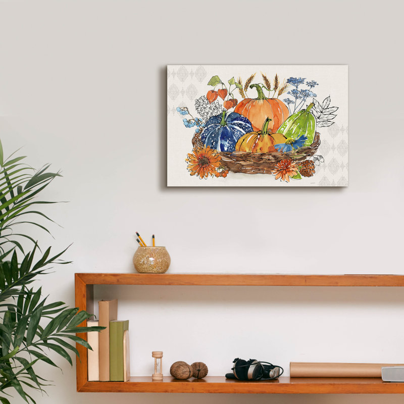 August Grove® 'Fall Sweet Fall 1' by Anne Tavoletti Canvas Wall Art, 12" H x 18" W x 0.75" D