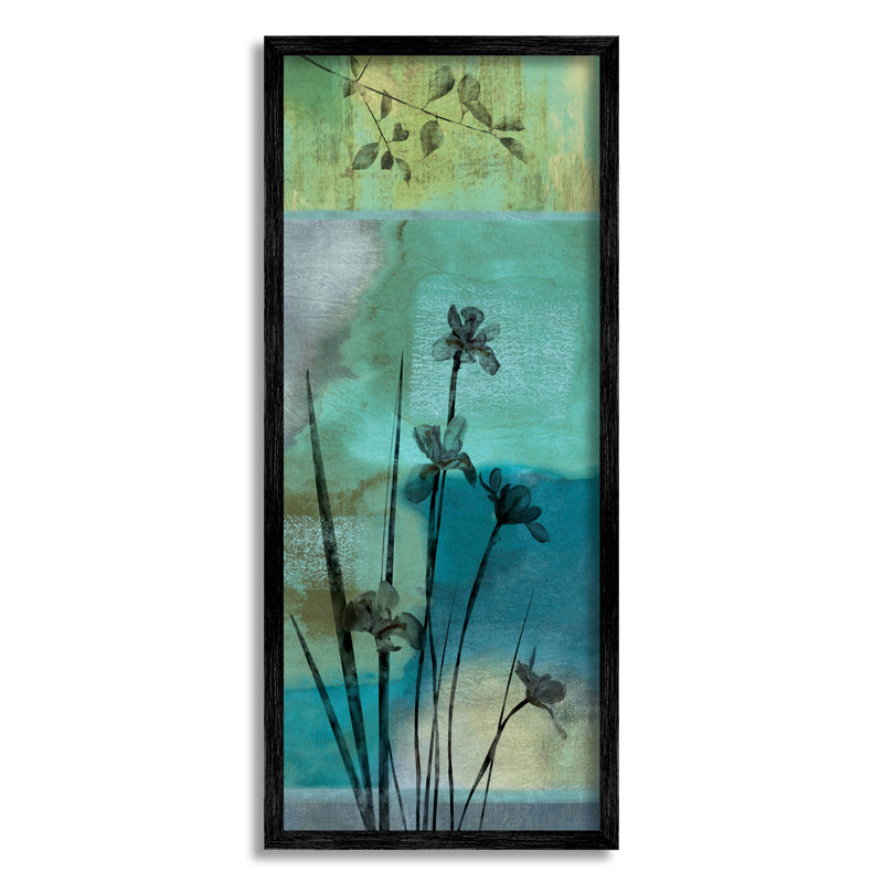 «Blooming Botanical Layered Silhouettes», estampe numérique par Chris Donovan, H 24 po x l 10 po x P 1,5 po