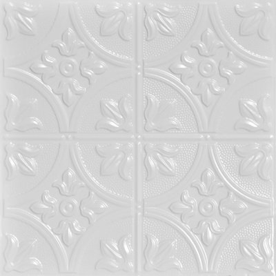 Tuile de plafond en fer-blanc 2 pi x 2 pi Tiptoe