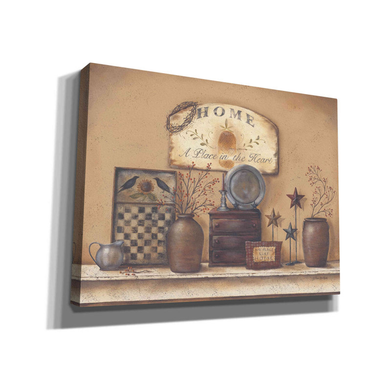 «Country Prims II» par Pam Britton, art mural sur toile, H 12 po x l 16 po x P 0,75 po