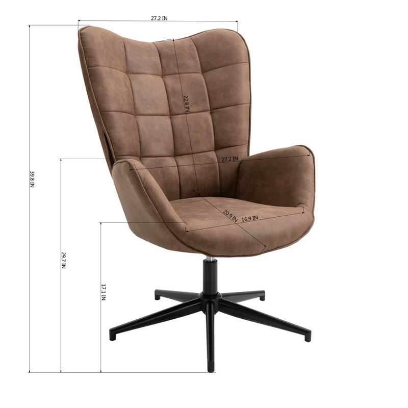 Georges Reception Chair, Brown