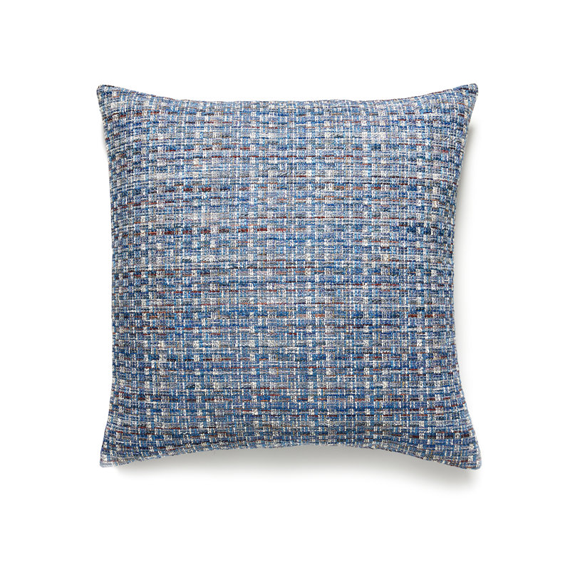 Woodland Estate Square Pillow Cover & Insert, Blue Wood