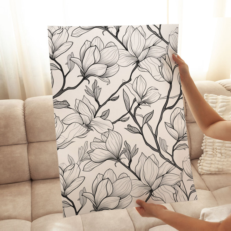 «Botanical Floral Symphony Dreams VI», reproduction d'art moderne sans cadre