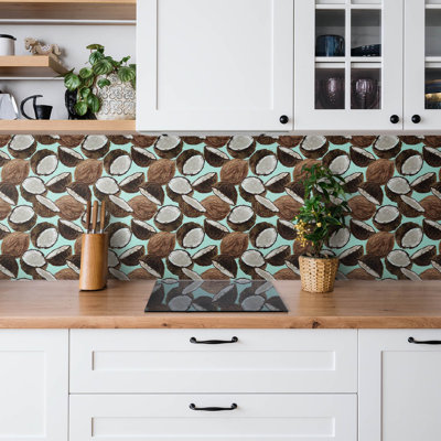 Aubreyonna 50x100 cm Pvc Singular Tile in Brown