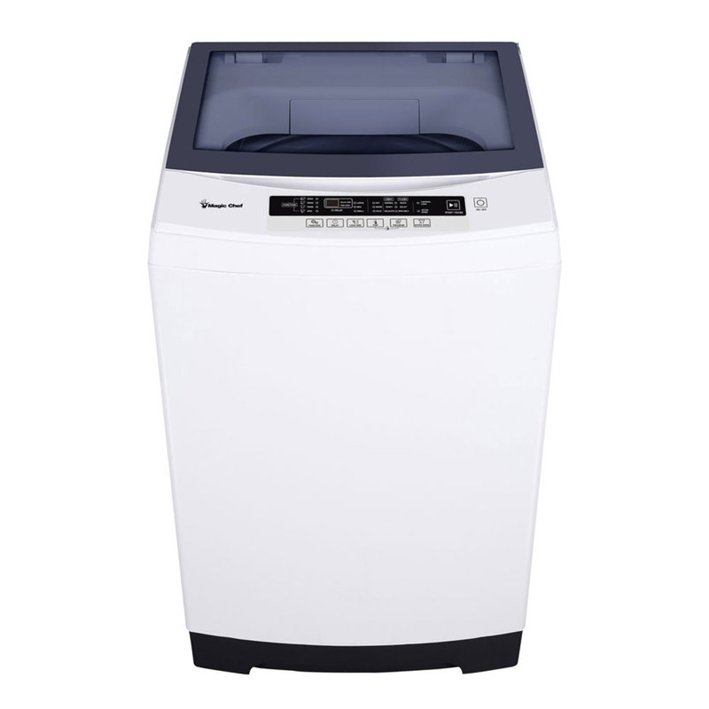 Compact White Stainless Steel Top Load Washer for RVs