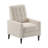 Mid-Century Modern Fabric Upholstered Button Tufted Pushback Recliner-95898212