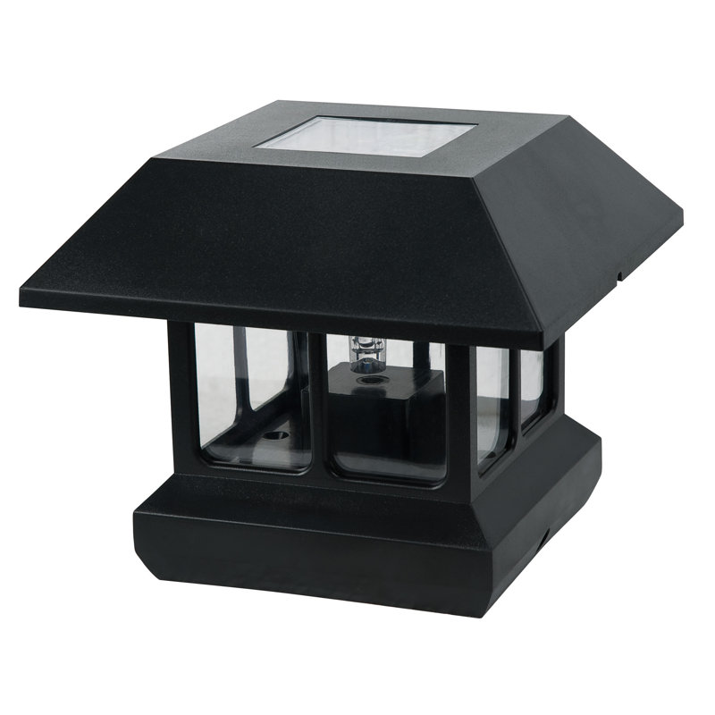 Solar Solar Powered Integrated LED Fence Post Cap Light