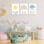 3Pcs Boho Nursery Canvas Wall Art Play All Day Kids Room Wall Decor Pictures Rainbow Sun Cloud Posters Prints For Bedroom Playroom Classroom Decoration-450520065