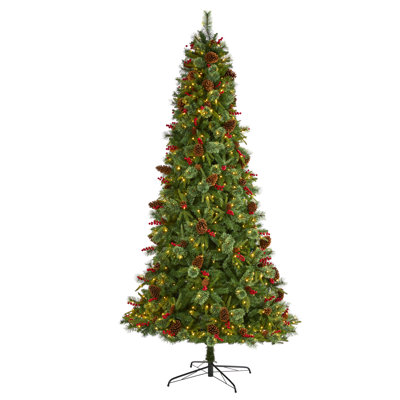 Lighted Artificial Pine Christmas Tree