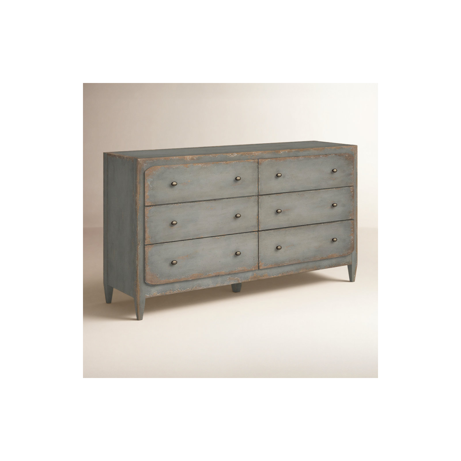 Chamberlain 6 - Drawer Dresser, Speckled Gray