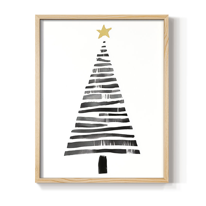 Reproduction encadrée de Noël, art massif Lxxi, H 11 po x l 9 po, Naturel