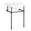 24" Cierra 31" Tall Porcelain Rectangular Console Bathroom Sink with Overflow-1632834320