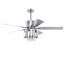 Ventilateur de plafond en cristal avec pales réversibles à 3 vitesses pour la chambre à coucher, le salon et la salle à manger