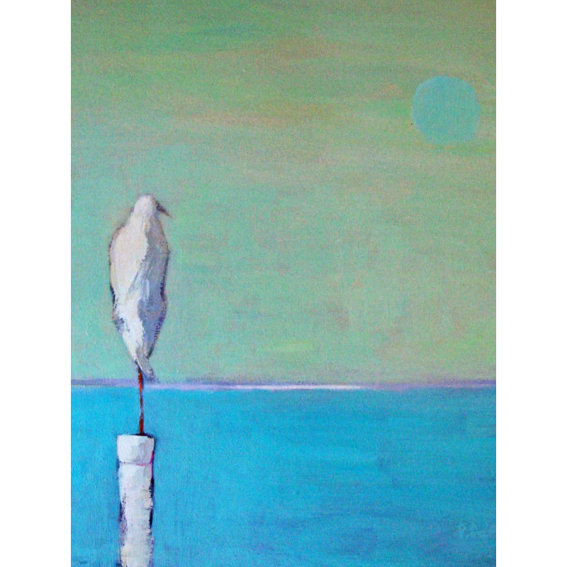 Solitary Bird Print by Phyllis Adams