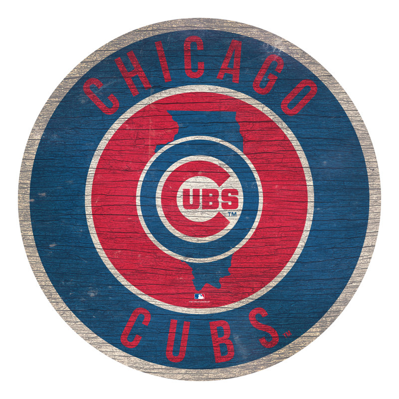 Cercle avec décoration murale State, Cubs de Chicago