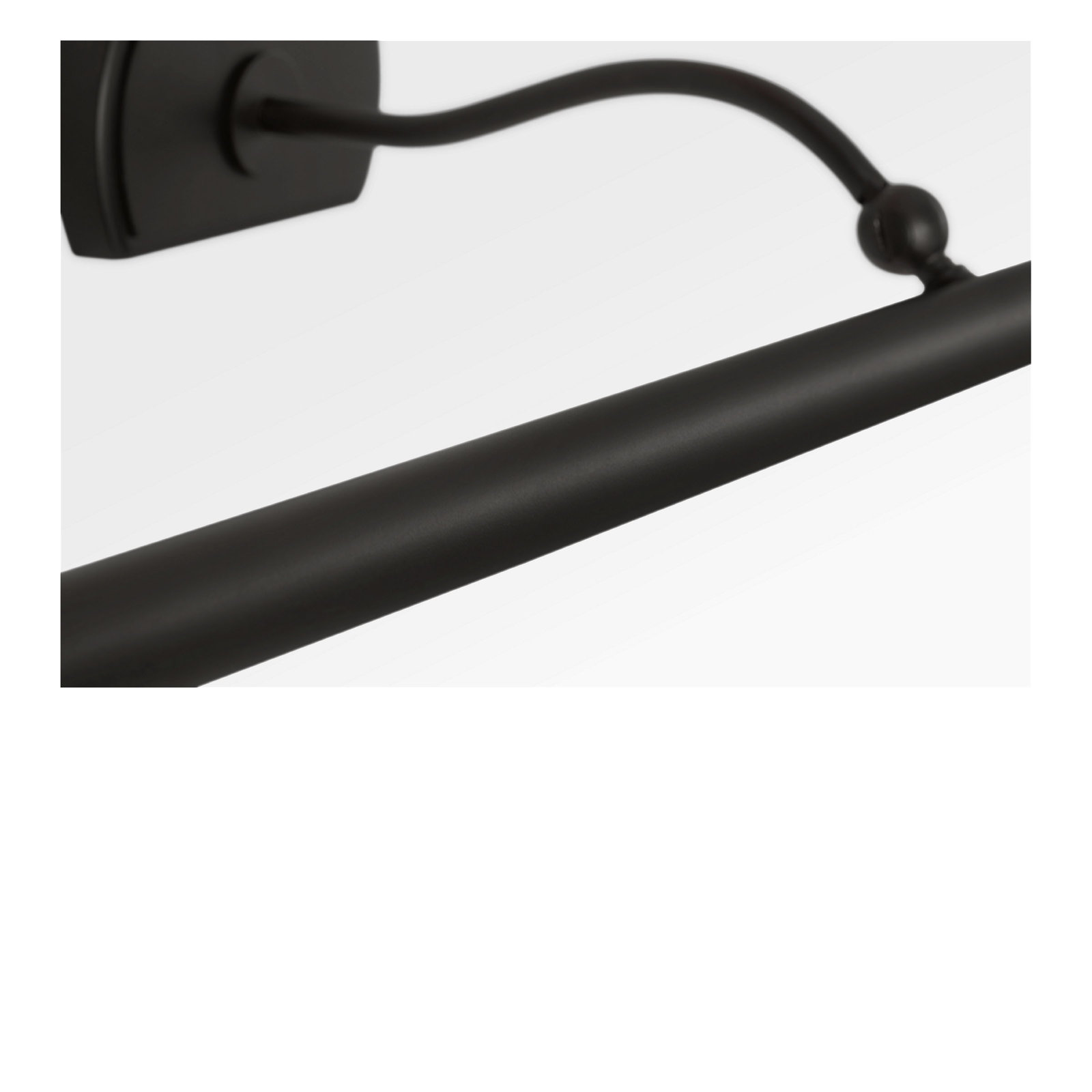 Linnea LED Plug-in Picture Light, Aged Iron, 2.38" H x 30" W x 9" D