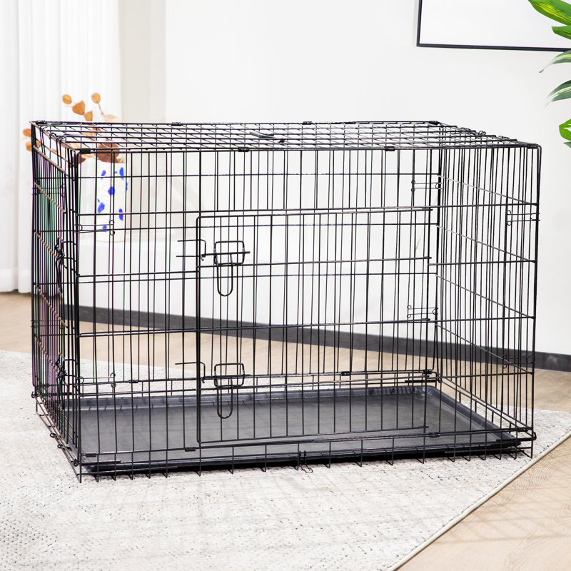 Caisse pour chien pliante pour animaux, H 31,29 po x l 48,42 po x P 29,33 po
