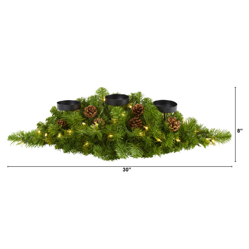 Pine Candelabrum Arrangement