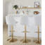Tabouret de bar réglable Diana avec repose-pieds arrondi en T - ensemble de 2-109244165