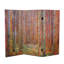 71" x 63" Tall Tannenwald / Farm Garden 4 Panel Room Divider-785285731