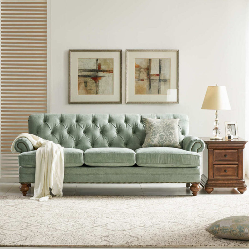 American Simple Fresh Green Sofa