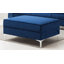 Canapé modulaire réversible en velours de 104 po avec méridienne et repose-pieds-49222586