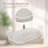 Decorative Serving Tray Wood: White Washed Bead Oval Tray For Coffee Table Rustic Wooden Trays Decor Farmhouse Kitchen Counter Tray Vintage Centerpiece For Living Room Home Organizer