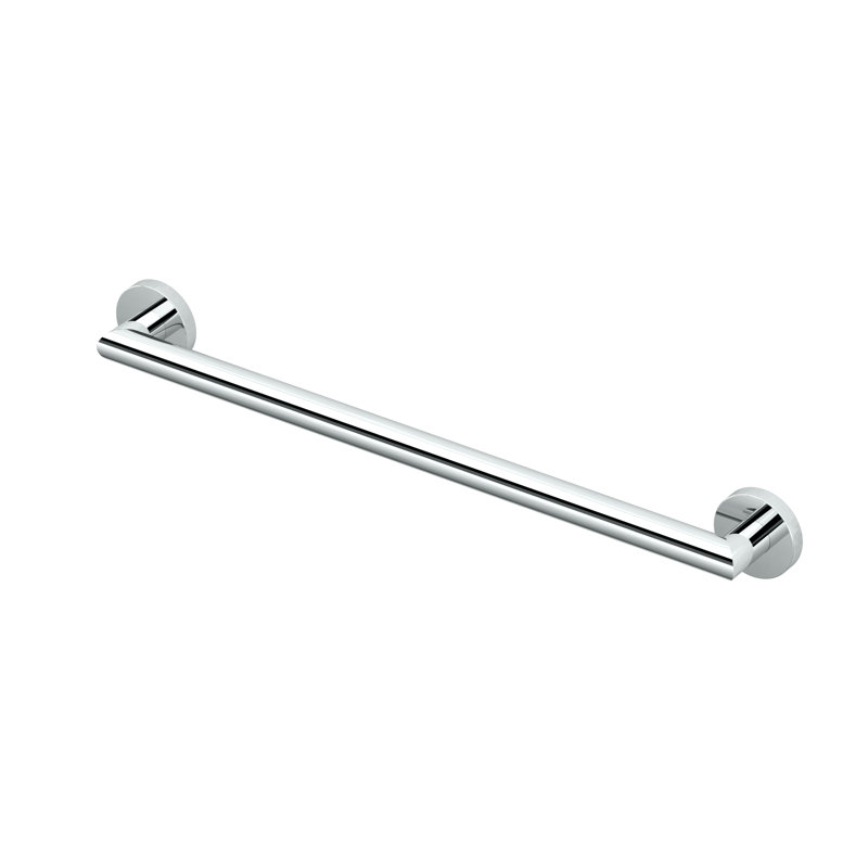 Barre d'appui en acier inoxydable Glam | Barre d'appui de salle de bain, L 27 po, Chrome
