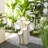 31.25"H 4-Tiered Lotus Leaf Textured Ceramic Pots Outdoor Floor Fountain With Pump And LED Light (KD)-251725640