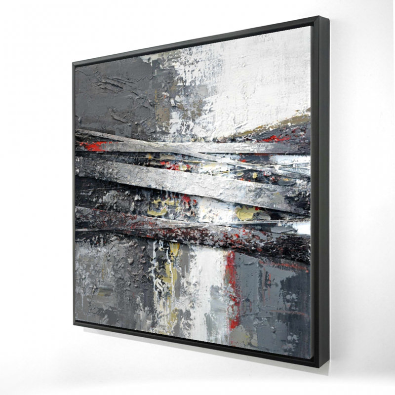 «Industrial And Texturized Abstract Stripes» sur toile