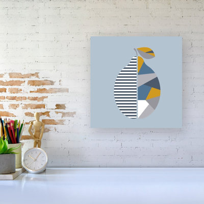 Geometric Lemon - Wrapped Canvas Print