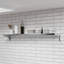 AmGood 12 in. x 60 in. Stainless Steel Folding Wall Shelf