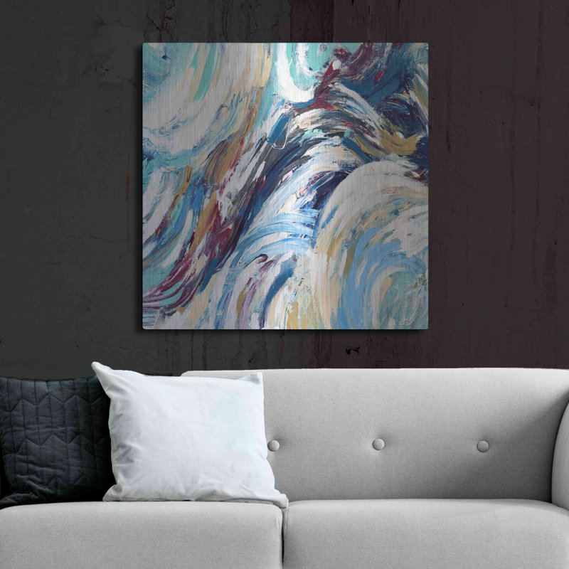 Orren Ellis «Abstraction 3» par Christov Art, art mural en métal, H 36 po x l 36 po