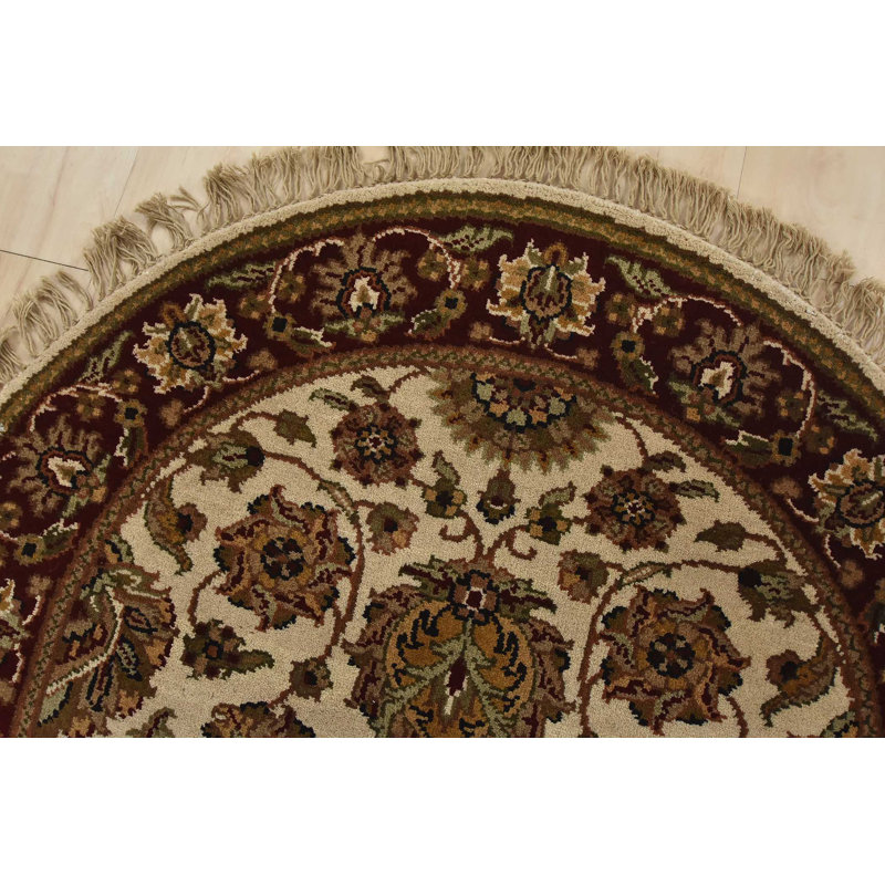 Tapis oriental traditionnel en laine noué à la main 3 pi 2 po x 5 pi Agra Agra