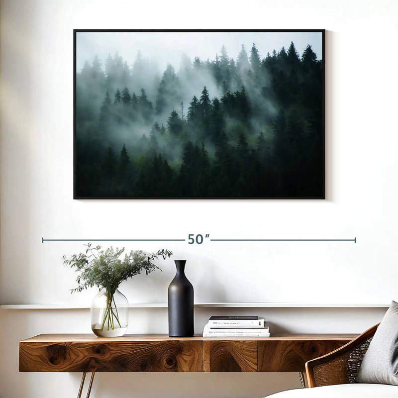 Forêt de sapins brumeux Alvord, H 27 po x l 40 po