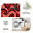 Red Swirl carpet-easy to clean, machine-washable, soft and comfortable; suitable for door mats, kitchens, living rooms, bedrooms, corridors, and laundry areas. Easy to clean, durable carpet for home decoration.-1217320274
