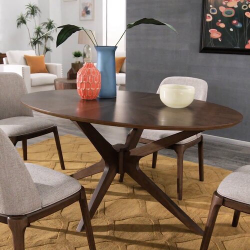Solid Walnut Wood Dining Table-Custom Furniture from San Diego
