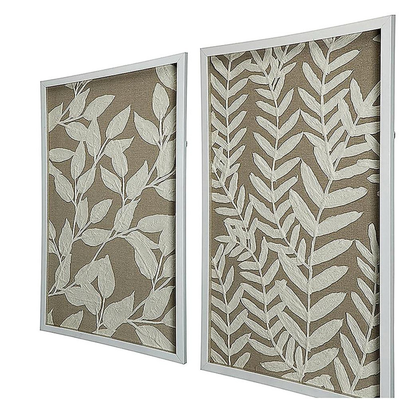 S/2 Shadow Box Wall Décor, 19.5x1x31.5"