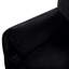 Chenille profonde 2 pièces, 3 coussins, noir pour le salon de la chambre, canapé et fauteuil avec siège, rembourré,-729023148