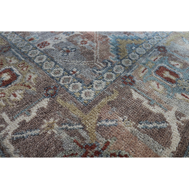 Tapis rectangulaire unique de 9 pi x 12 pi 3 po gris