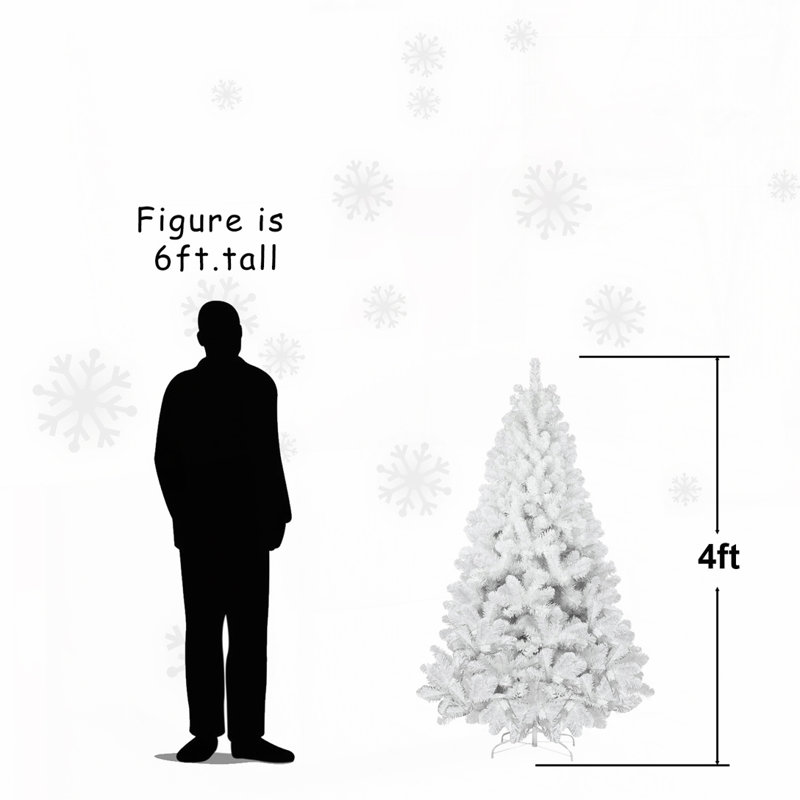9ft White Christmas Tree