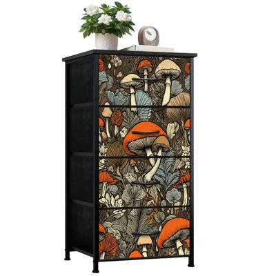 Commode pour chambre à coucher avec 4 tiroirs de rangement