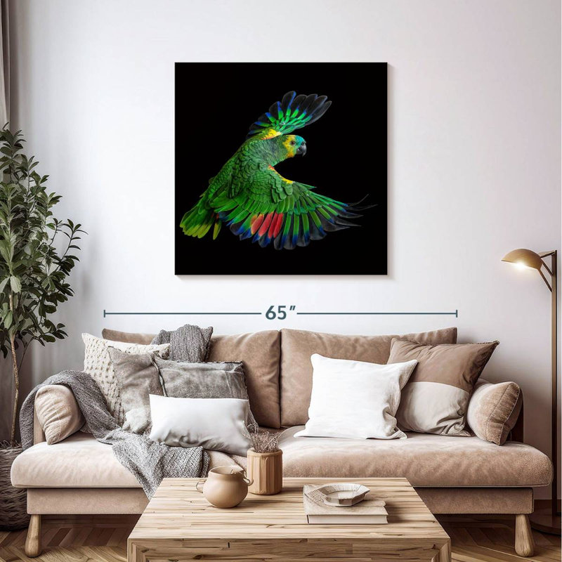 Brampt Flying Parrot, 39" H x 39" W